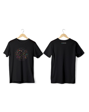 Greys&Blues Pichkari Pima Round Neck T-Shirt - Black